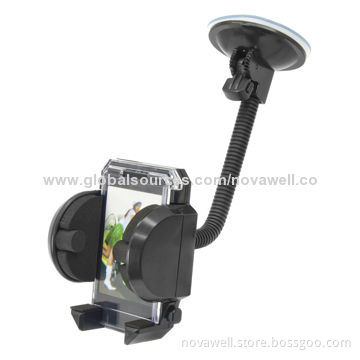 Universal Car Mount Holder for Various Phones with 48-106mm Width, 360-degree Rotating